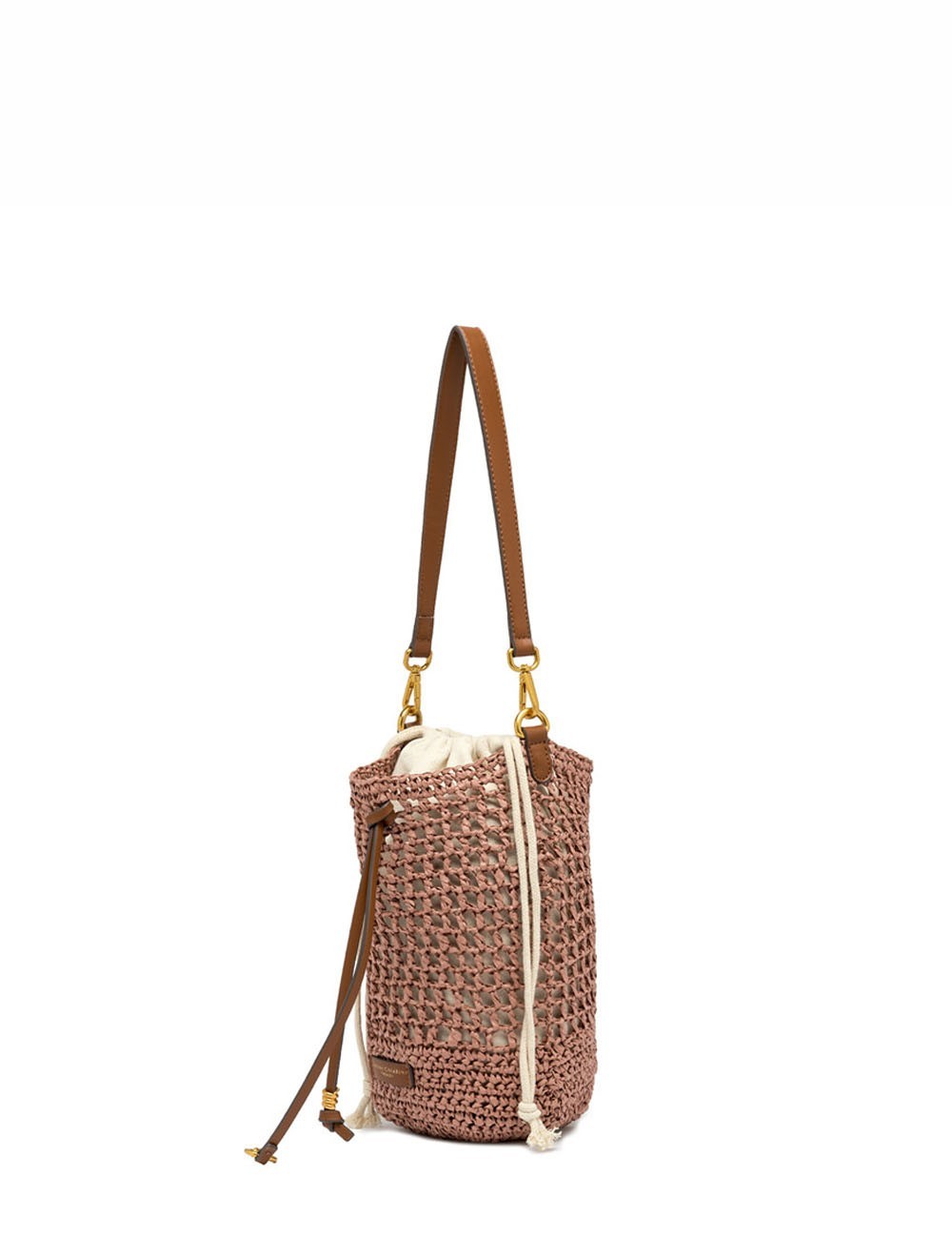 Borsa a secchiello NEFELI blush