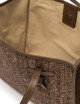 Borsa a spalla MARCELLA spigata choco