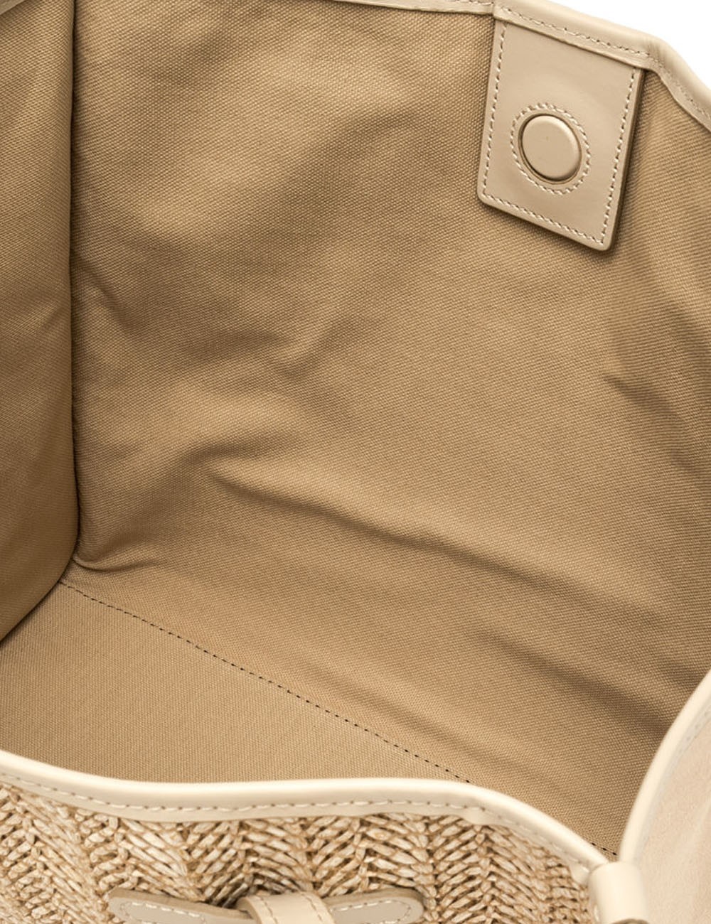 Shoulder bag MARCELLA herringbone straw sabbia