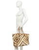 Shoulder bag MARCELLA woven straw black