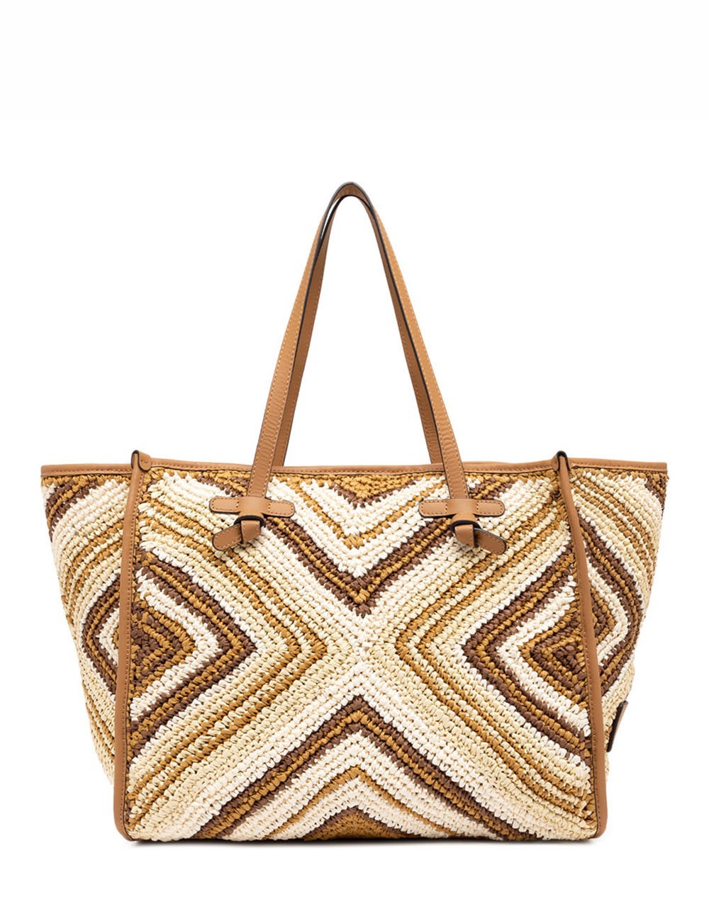 Borsa a spalla MARCELLA intrecciata cuoio