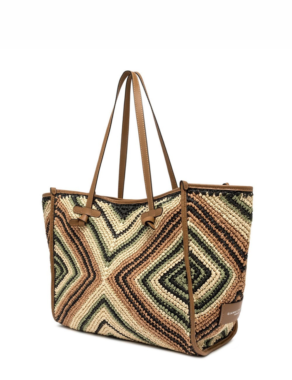 Shoulder bag MARCELLA woven straw willow
