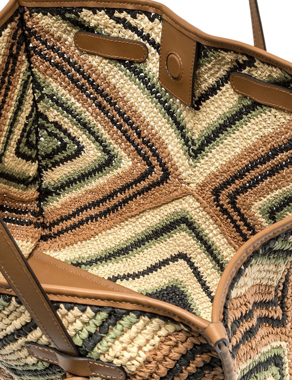 Shoulder bag MARCELLA woven straw willow