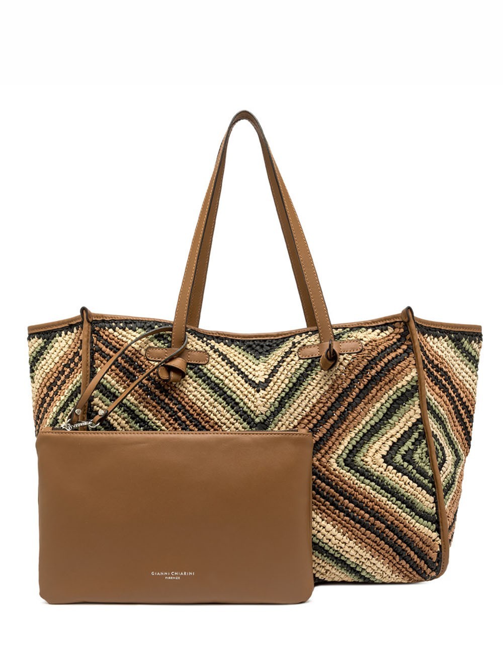 Shoulder bag MARCELLA woven straw willow