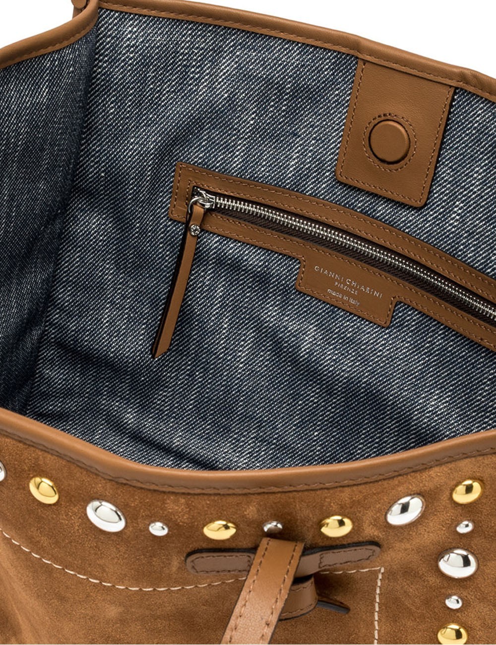 Borsa a spalla MARCELLA scamosciata caramel