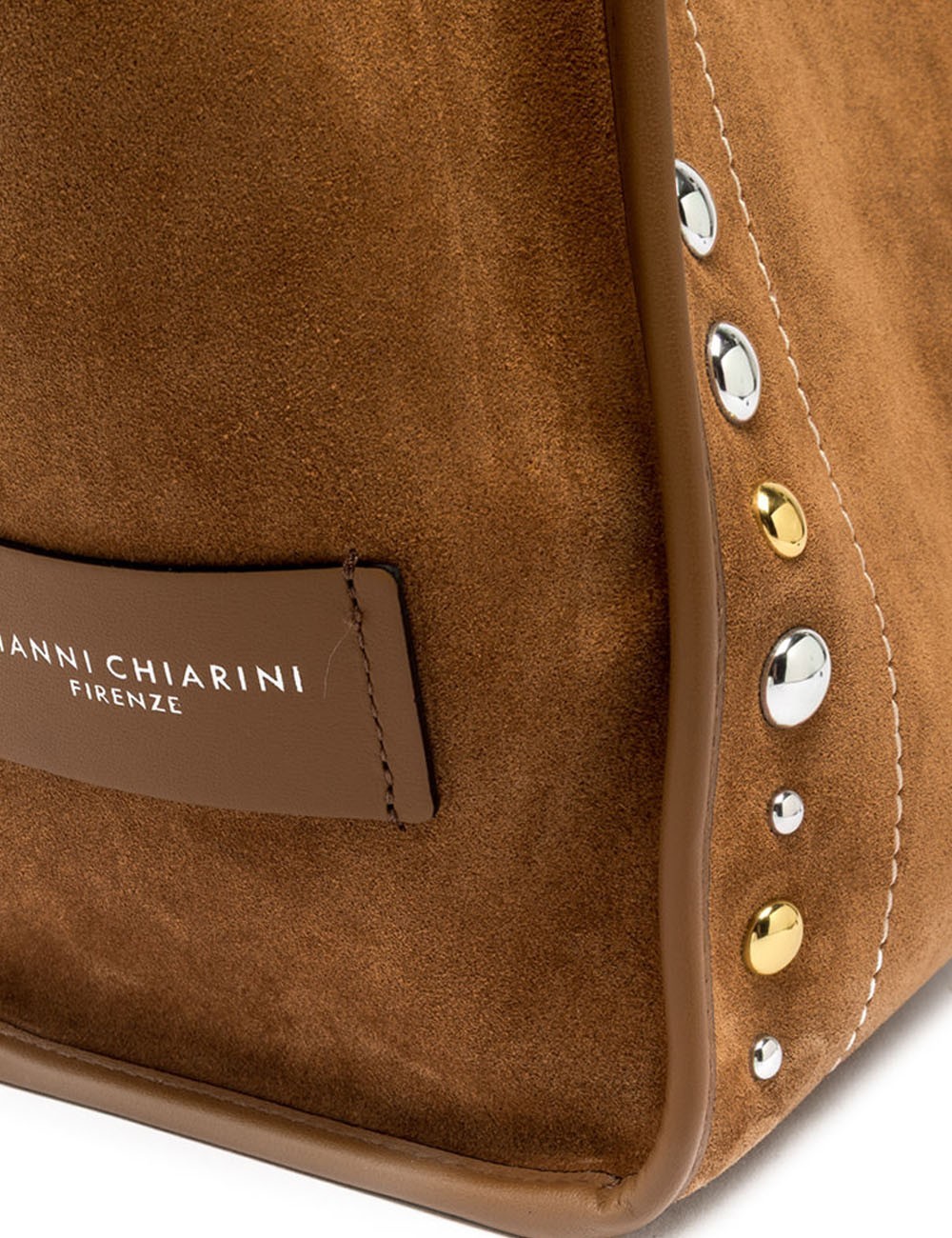 Shoulder bag MARCELLA in suede caramel