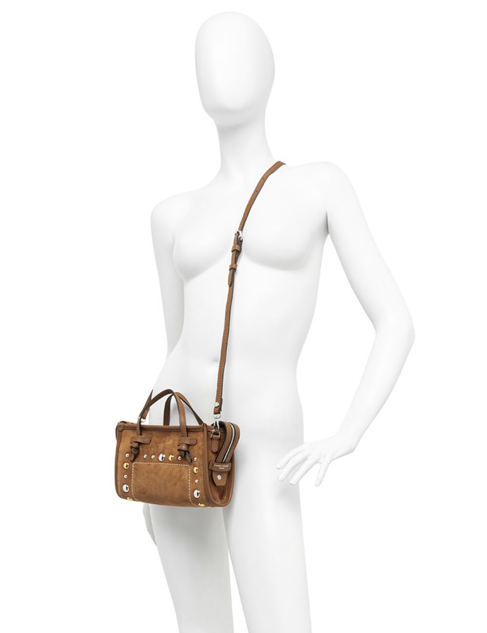 Cross body MARCELLA JOY in suede caramel