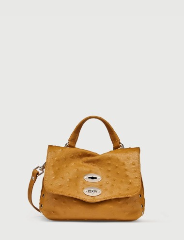 BORSA POSTINA® BABY IN PELLE CACTUS YELLOW FIENILE DI SICILIA