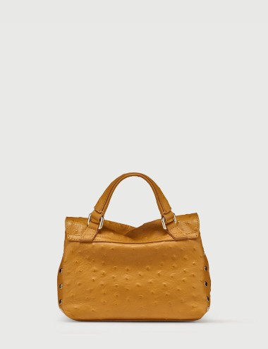 BORSA POSTINA® BABY IN PELLE CACTUS YELLOW FIENILE DI SICILIA