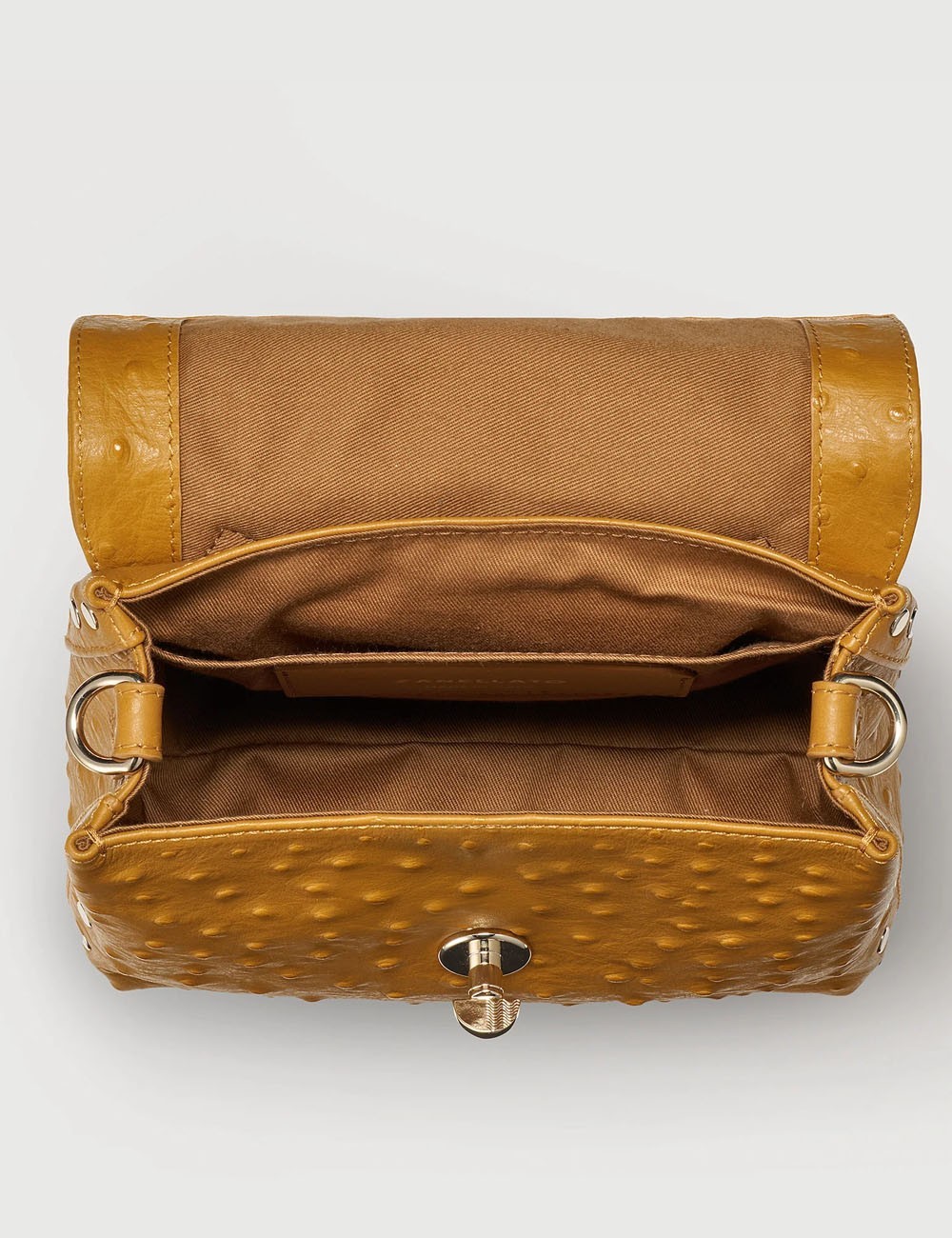 BORSA POSTINA® BABY IN PELLE CACTUS YELLOW FIENILE DI SICILIA