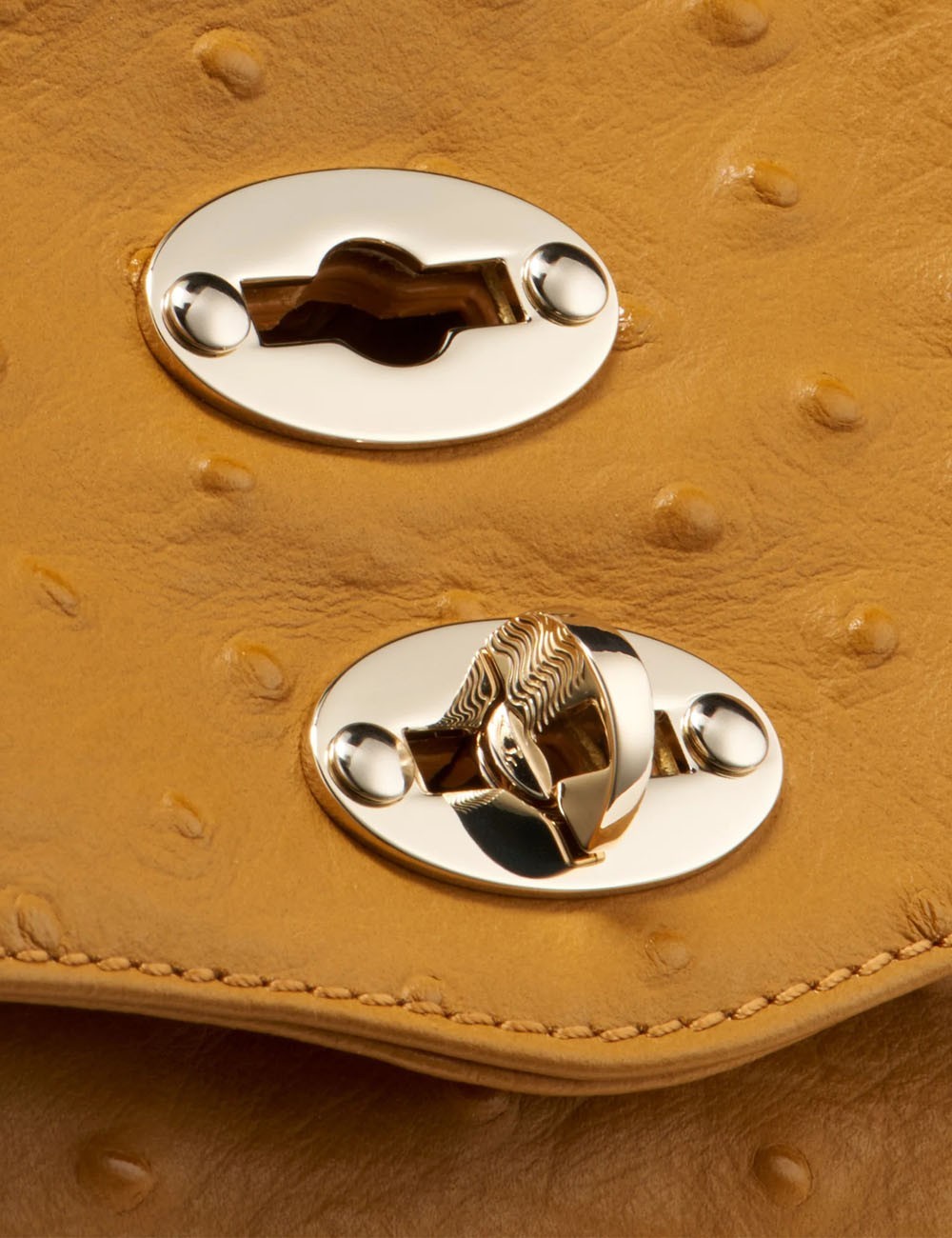 BORSA POSTINA® BABY IN PELLE CACTUS YELLOW FIENILE DI SICILIA