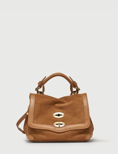 BORSA POSTINA® BABY IN PELLE ZASHMERE® & CACTUS BROWN DORSODURO