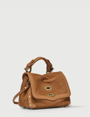 BORSA POSTINA® BABY IN PELLE ZASHMERE® & CACTUS BROWN DORSODURO