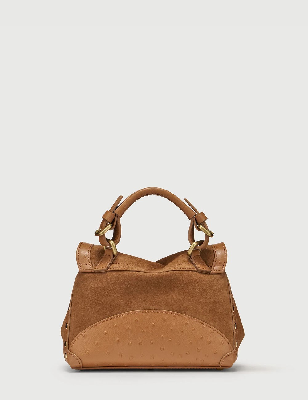 BORSA POSTINA® BABY IN PELLE ZASHMERE® & CACTUS BROWN DORSODURO