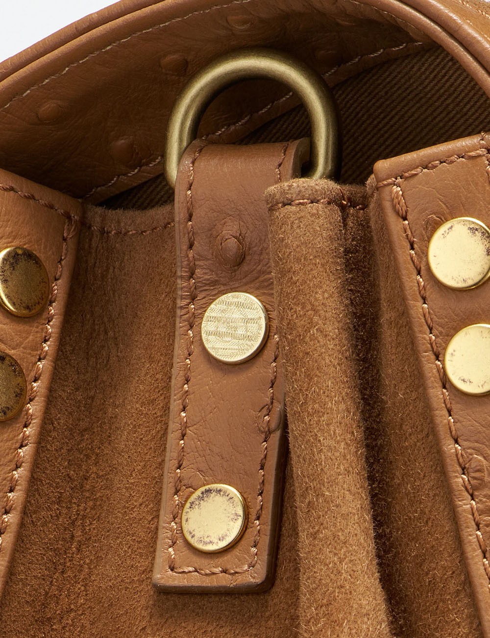 BORSA POSTINA® SMALL IN PELLE ZASHMERE® & CACTUS BROWN DORSODURO