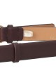 Cintura in pelle con fibbia cacao