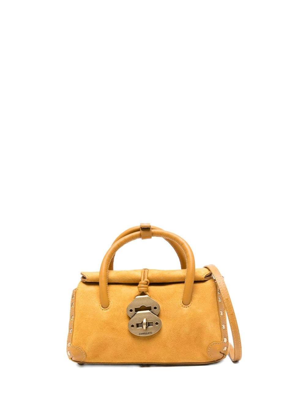 BORSA DOTTA® BABY IN PELLE ZASHMERE® & CACTUS YELLOW SOLE D?IVERNO