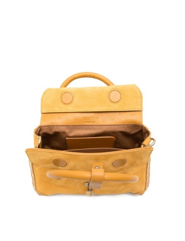 BORSA DOTTA® BABY IN PELLE ZASHMERE® & CACTUS YELLOW SOLE D?IVERNO