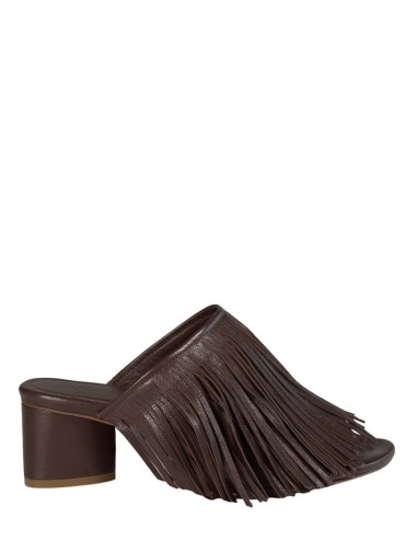 Sandalo BARON con tacco marrone