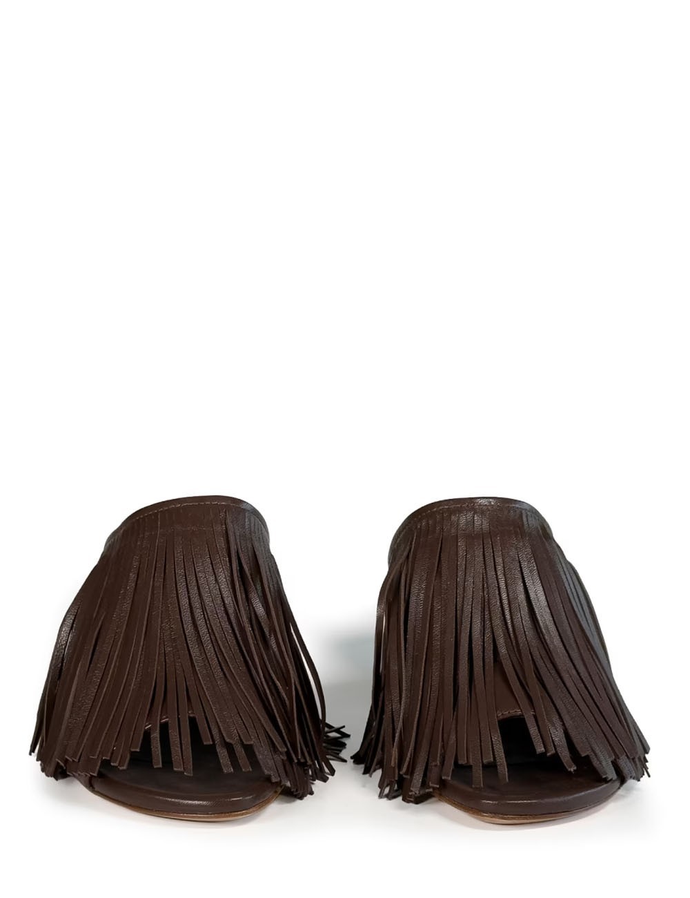 Sandalo BARON con tacco marrone