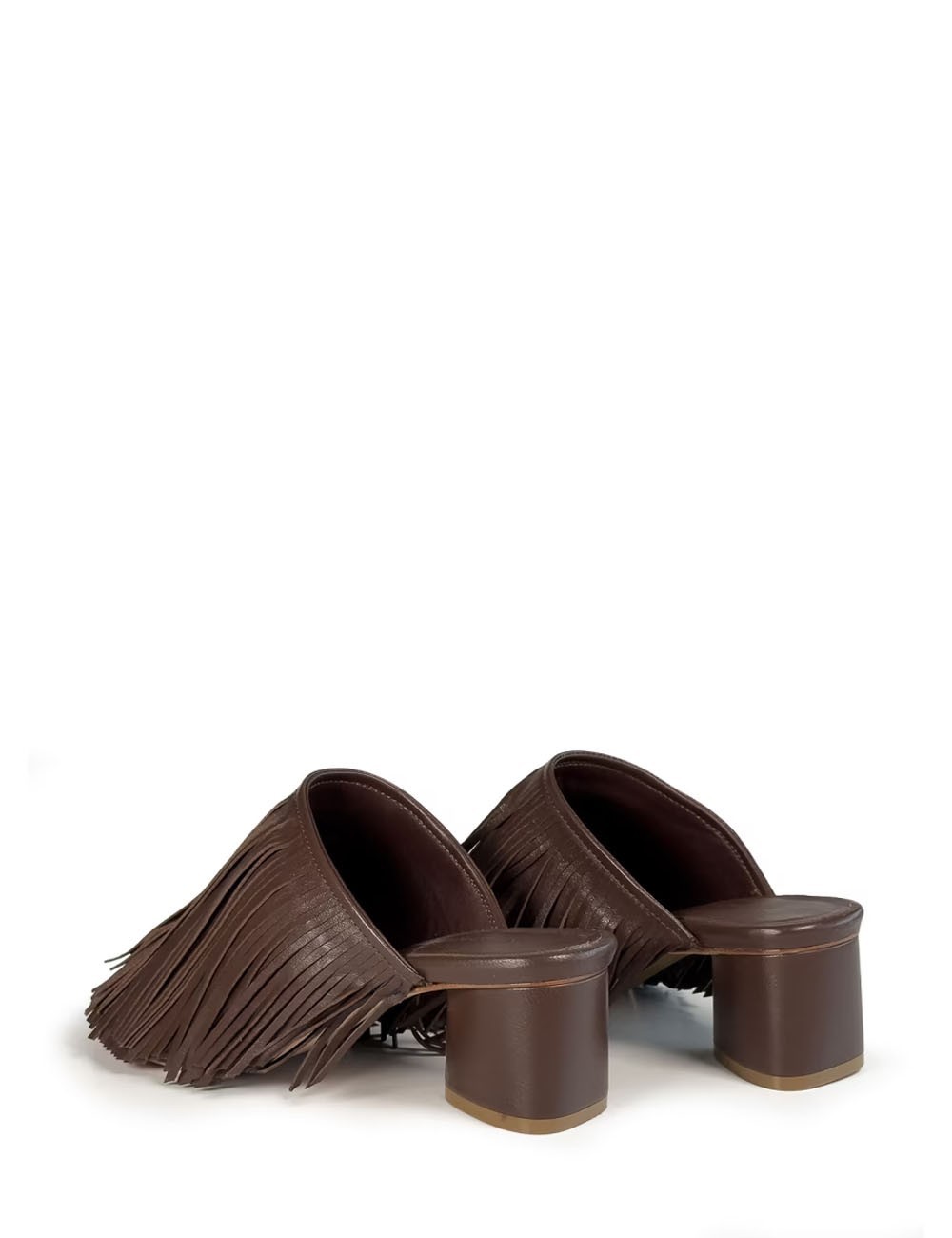 Sandalo BARON con tacco marrone