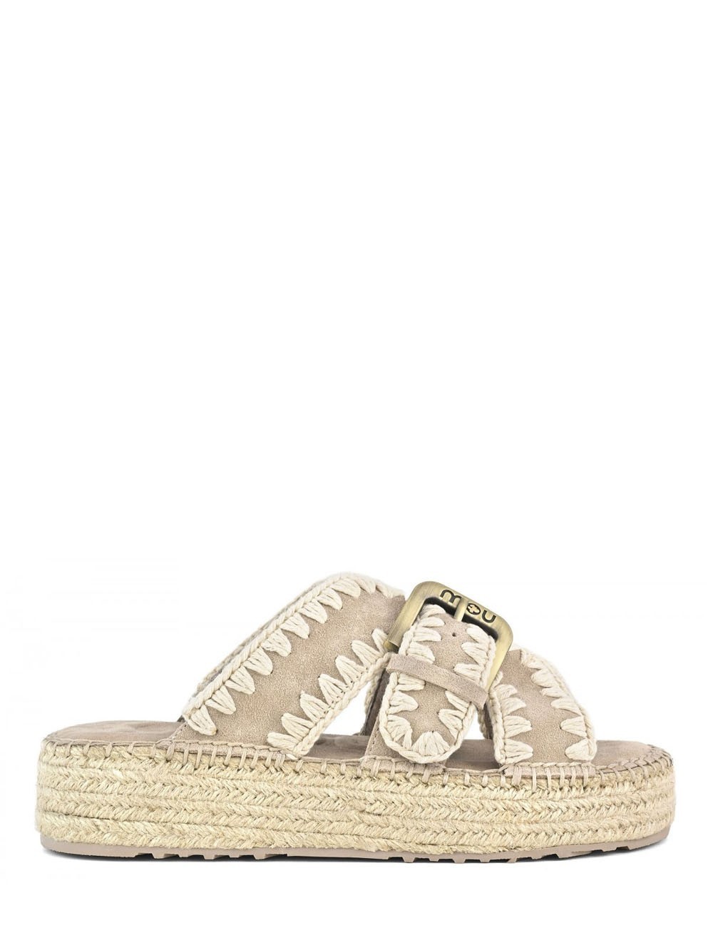 Jute sandal pink sand