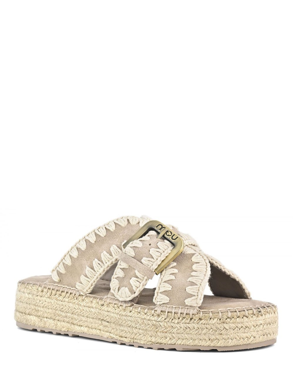 Jute sandal pink sand
