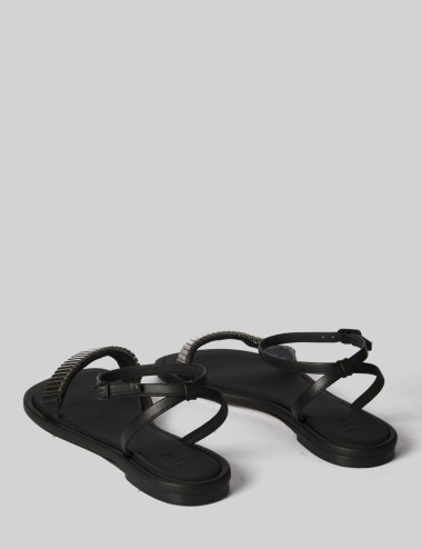 Sandalo DOLLI in pelle nero