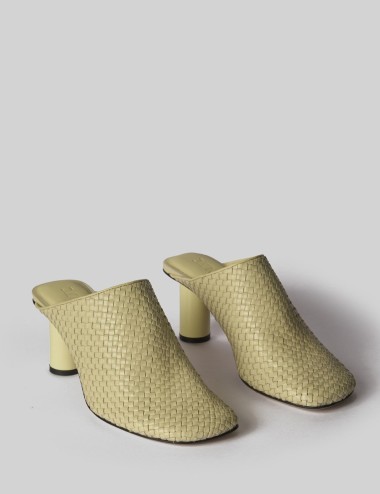 Scarpa con tacco DELLA in pelle avorio