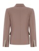 Giacca con revers lancia in cady mocha