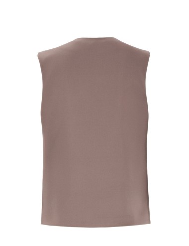 Cady vest with jewel mocha