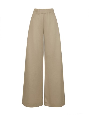 Pantalone a palazzo new satin wash argilla