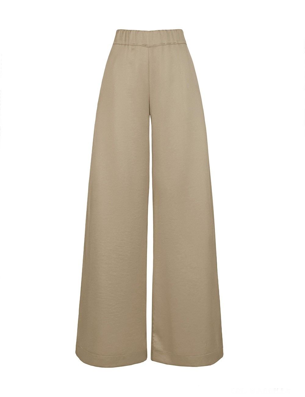 Pantalone a palazzo new satin wash argilla