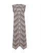 Gradient knitted vest with sequins mocha