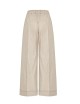 Pantalone con catenella in lino cangiante conchiglia
