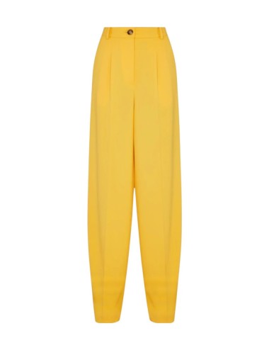 Lightweight crêpe fabric trousers sun