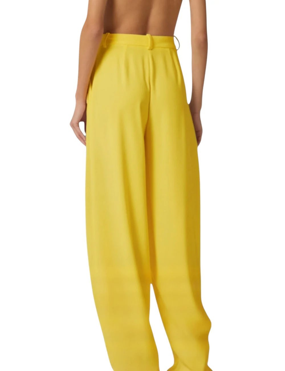 Lightweight crêpe fabric trousers sun