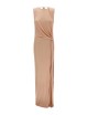 Abito Red Carpet in jersey di viscosa lucida nude