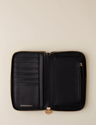 CLASSICA MEDIUM ZIP AROUND WALLET OP NATURALE/NERO