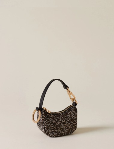 LUNA KEYCHAIN OP NATURALE/NERO