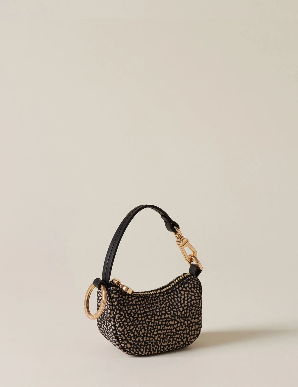 LUNA KEYCHAIN OP NATURALE/NERO