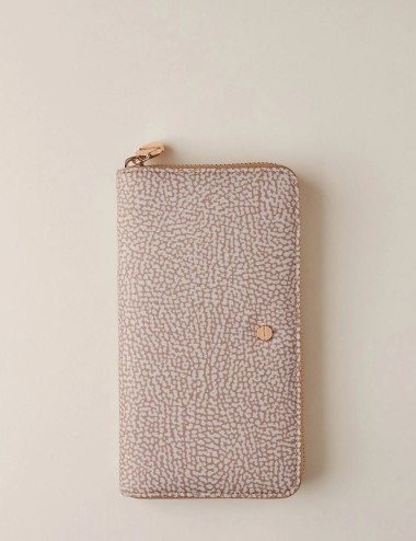 LARGE ZIP-AROUND WALLET SAND
