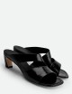 Mules Nala in vernice nera