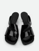 Mules Nala in vernice nera