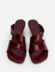 Nala Mules patent leather black Cherry