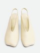 Slingbacks Elisa in pelle beige
