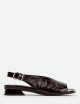Christin Sandals patent leather brown