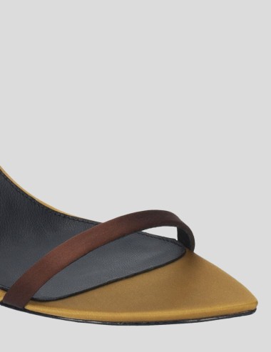 NENA HEELED SANDALS 65 mustard