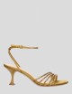 EMMA HEELED SANDALS 65 MUSTARD