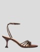 EMMA HEELED SANDALS 65 BROWN